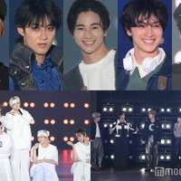 （上段左から）宇佐卓真、曽野舜太、木戸大聖、一ノ瀬颯、ふかわ。（下段）DXTEEN、n.SSign（C）モデルプレス