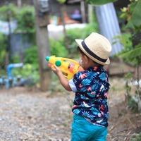 夏休みに…子どもたちが水鉄砲で遊んでいると“雷”が！？→すると、子どもの無邪気なひと言に「驚かされた」