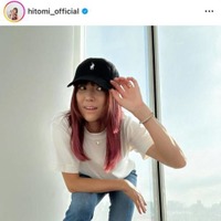 hitomi、秋に向けてイメチェン！ピンク系のNEWヘアカラーに反響「素敵です」「美人さんが映える」