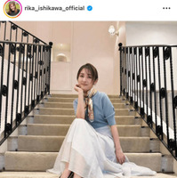 石川梨華、秋服を着こなしたハッピーSHOTにファンほっこり「大人かわいいの象徴」「癒された」