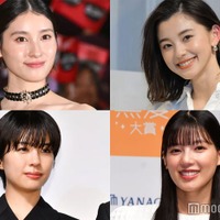 （左上から時計回りに）土屋太鳳、朝比奈彩、石井杏奈、佐久間由衣（C）モデルプレス