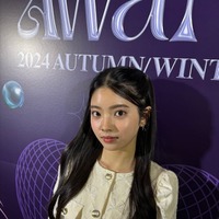 オーディショングランプリの美女・秋好美桜、堂々初ランウェイ【GirlsAward 2024AW】