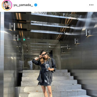 「美脚すぎます」山田優、弾丸で韓国旅行！美スタイルのミニ丈コーデに反響「かっこいー！」