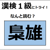 「梟雄」の読み方、わかる？「梟」を「ふくろう」と読まないでね。【漢字クイズ】