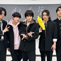 （左から）鈴陽向、池田優斗、山下幸輝、宮武颯、鈴川直弥／WILD BLUE（C）「私の町の千葉くんは。」製作委員会