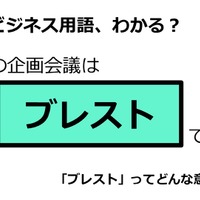 ビジネス用語「ブレスト」ってどんな意味？