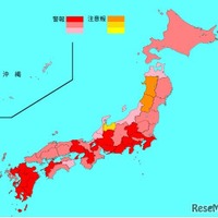 インフルエンザ、全国で警報レベルに感染拡大