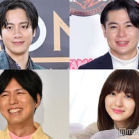 （左から時計回りに）溝端淳平、吉村崇、逢沢りな、神谷浩史 （C）モデルプレス