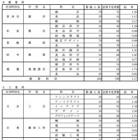 学校・学科別の志望倍率