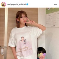 「40代に見えない」矢口真里、次男とパシャリ！Tシャツ姿のピースSHOTに反響「可愛すぎる」