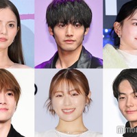 （上段左から）齋藤飛鳥、赤楚衛二、山田杏奈（下段左から）板垣李光人、渋谷凪咲、齋藤潤（C）モデルプレス