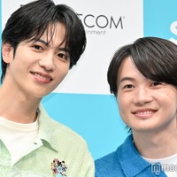 「Disney STEP」新CMお披露目イベントに出席した志尊淳、神木隆之介（C）モデルプレス