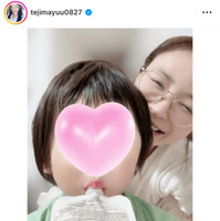 手島優、体調不良だった1歳息子の全快を笑顔SHOTで報告「元気！復活！！完治！！！」