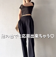 全身【ユニクロ】上下で4,490円なのにこの完成度！ブラック×とろみ素材が叶える大人の都会モノトーン【40代の毎日コーデ】