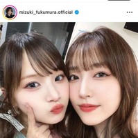譜久村聖「いつもより全部いい！！」と絶賛の稲場愛香によるメイクSHOTに反響「可愛すぎる」「お2人ともお美しい」