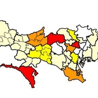 東京都における水痘の発生状況（保健所管轄地域別）2025年22週