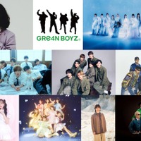 （上段左から）キタニタツヤ、GRe4N BOYZ、櫻坂46（中段左から）J-HOPE、TWS、なにわ男子、BE:FIRST（下段左から）PiKi、FRUITS ZIPPER、三浦大知、RIP SLYME（提供写真）