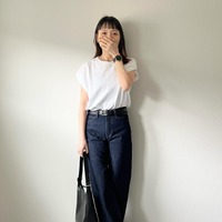 大人の白Ｔ×デニムスタイル。【GU】と【ユニクロ】のコレで洗練コーデが完成【40代の毎日コーデ】
