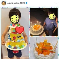 小倉優子、“おしゃべりで社交的”三男の5歳バースデーSHOTを公開「ハグしては泣いて…」