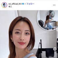 美人インストラクターRei（川田麗衣）、ビキニ姿でプール満喫「惚れ惚れする」「理想の体型」
