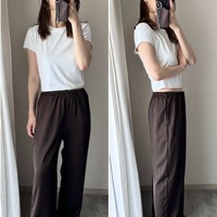蒸し暑い日でも快適。【ユニクロ】サテンパンツでつくる涼感きれいめカジュアル【40代の毎日コーデ】