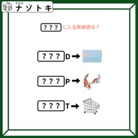 クイズです！「共通する英単語の言葉はなーんだ？」イラストから導こう【難易度LV２.・甘口】