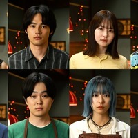 （左上から）影山優佳、水上恒司、山田杏奈、坂東龍汰（左下から）萩原護、望月歩、鳴海唯、高橋侃「シナントロープ」（C）「シナントロープ」製作委員会