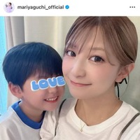矢口真里、3歳次男は“歌うま画伯”！ほっこりSHOTに反響「センスあるね」「素敵すぎる」
