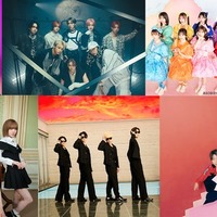 （上段左から）マルシィ、MAZZEL、CUTIE STREET、AiScReam 、CLASS SEVEN（下段左から）ME:I、A.B.C-Z、sumika（提供写真）