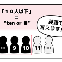 マンガでわかる！英語で「１０人以下」はなんて言う？
