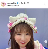 大食い女王・もえのあずき、美バスト際立つ水着姿披露 ビーチショットに「可愛すぎる」「スタイルいい」の声