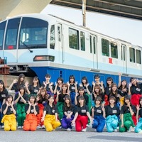 日向坂46が東京モノレール車両をジャック／提供画像
