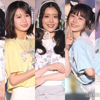 エビ中・桜木心菜＆小久保柚乃＆風見和香＆桜井えま＆仲村悠菜、5人でファッションショー登場 ドリームコアが可愛らしい【STARRZ TOKYO 2025】