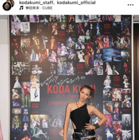 倖田來未、美デコルテ際立つクールなブラック衣装SHOTに反響「めちゃくちゃ爆イケ」「かっこよすぎる」