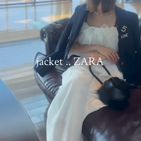 全身ホワイト×【ZARA】ジャケット。休日に映える大人の上品スタイル【40代の毎日コーデ】