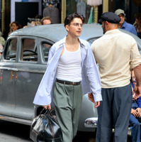 『Marty Supreme』撮影中のティモシー・シャラメ Photo by Jose Perez/Bauer-Griffin/GC Images