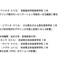 サイエンスカンファレンス2025受賞者一覧「高校の部」