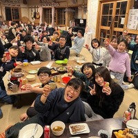 冬の信州こども山賊キャンプのようす