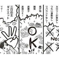 我慢のいらないダイエットなんてあるの?! 揚げ物・お菓子・お酒がオールOKの「3日坊主ダイエット」とは?!【アラフィフ母さんが7kg痩せた！奇跡の仕組みダイエット #８】