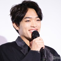 「初恋芸人」先行プレミア試写会舞台挨拶に登壇した原嘉孝（C）モデルプレス