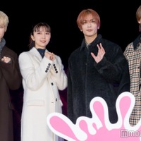 「ロマンティック・キラー」ロマンティックイルミネーション消灯式に出席した木村柾哉、上白石萌歌、高橋恭平、中島颯太（C）モデルプレス