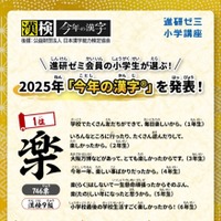 小学生が選ぶ「今年の漢字」熊は2位…1位は？