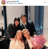 住谷杏奈、家族4人でパシャリ！夫・レイザーラモンHGの50歳誕生日を祝福「無理せずにお仕事頑張って」