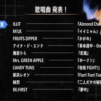 12月30日放送「第67回輝く！日本レコード大賞」全出演アーティストの歌唱曲決定【一覧】