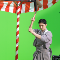 TVCM「お正月を写そう♪2026 “チェキTM′′運命のもちつき」篇　メイキングカット