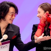 「この愛は間違いですか〜不倫の贖罪」記者会見に登場した戸塚祥太、宮本茉由（C）モデルプレス