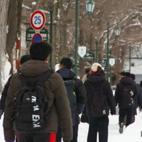 北海道大学試験場（札幌キャンパス）2026年1月17日 共通テスト1日目のようす