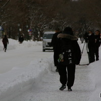 北海道大学試験場（札幌キャンパス）2026年1月17日 共通テスト1日目のようす
