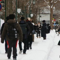 北海道大学試験場（札幌キャンパス）2026年1月17日 共通テスト1日目のようす（記事の内容とは関係ありません）