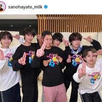 佐野勇斗、“親戚”東海オンエアてつやとM!LKでパシャリ！「最高の6ショット」「推しと推しのコラボ」の声